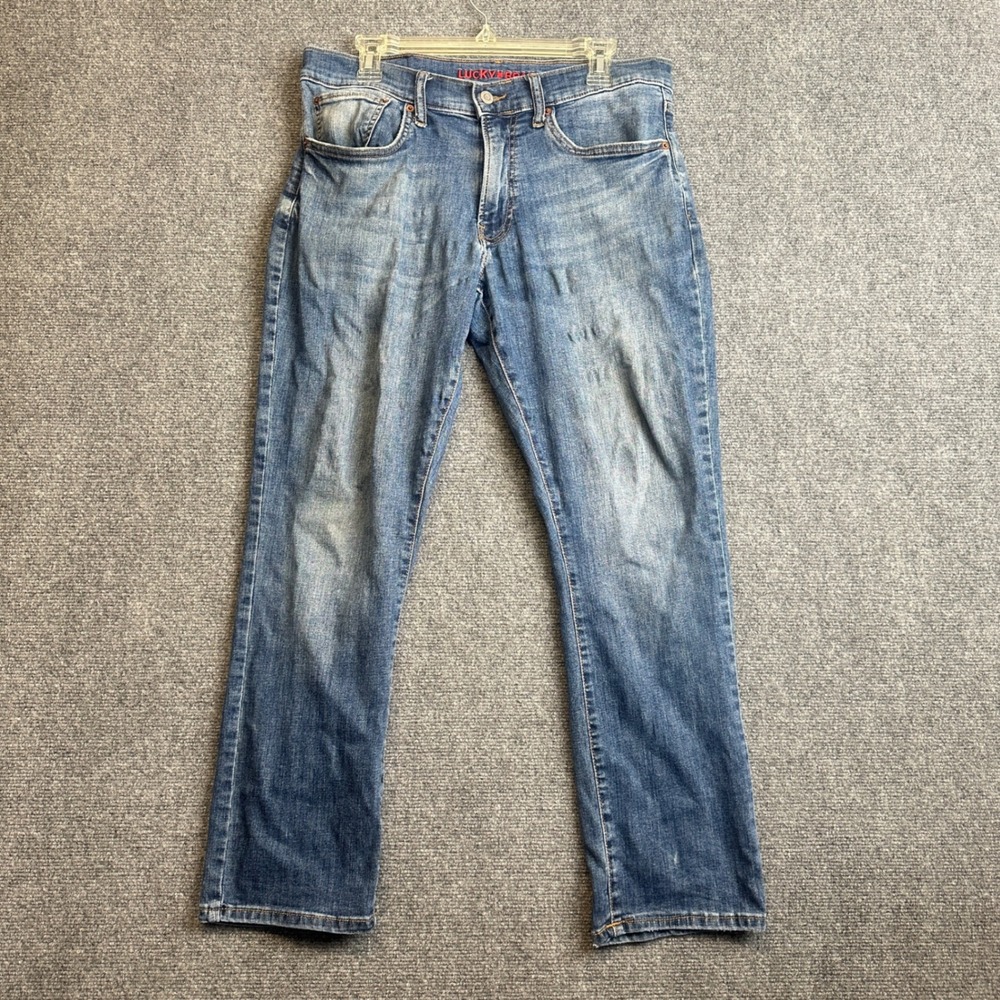 Lucky Brand 223 Straight Leg Jeans Mens 32x30 Blue Denim Casual Workwear